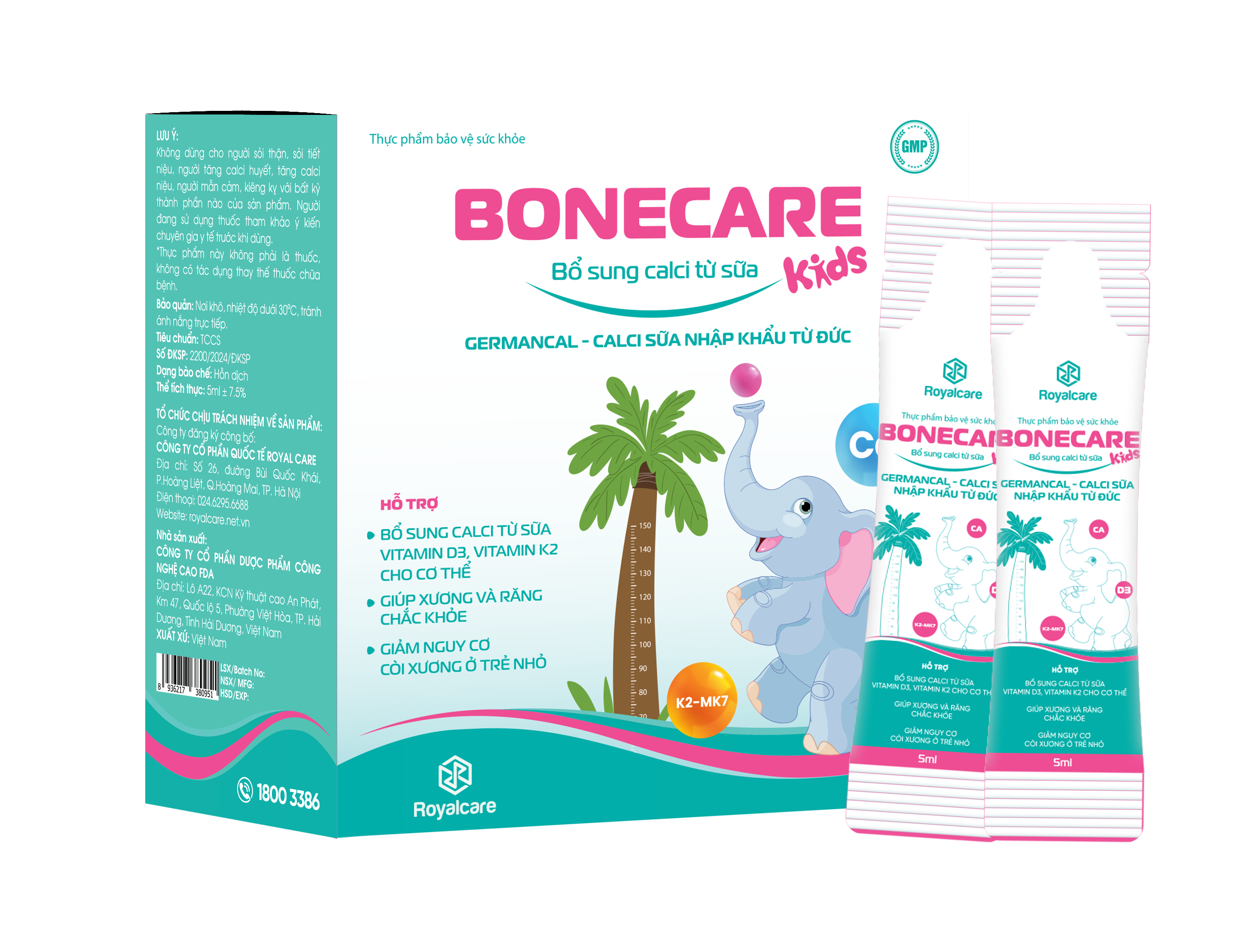 Bonecare Kids – Bổ sung canxi cho xương răng chắc khỏe, giảm nguy cơ còi xương ở trẻ nhỏ